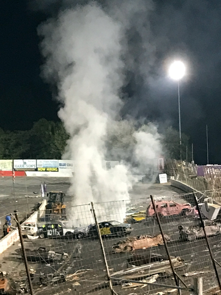 Demolition Derby wreckage 2021